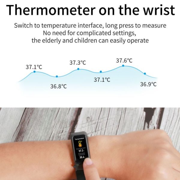 X4 1.14 inch HD Screen Bluetooth Earphone Smart Bracelet, Support Sleep Monitoring / Body Temperature Monitoring / Heart Rate Monitoring (Rose Gold) - Image 8