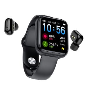 X8 1.69 inch HD Color Screen Bluetooth Earphone Smart Bracelet, Support Sleep Monitoring / Blood Pressure Monitoring / Heart Rate Monitoring (Black)
