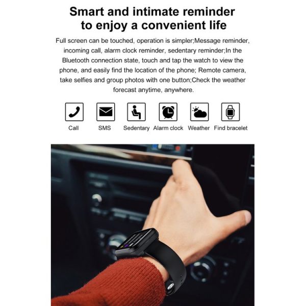 X8 1.69 inch HD Color Screen Bluetooth Earphone Smart Bracelet, Support Sleep Monitoring / Blood Pressure Monitoring / Heart Rate Monitoring (Black) - Image 22