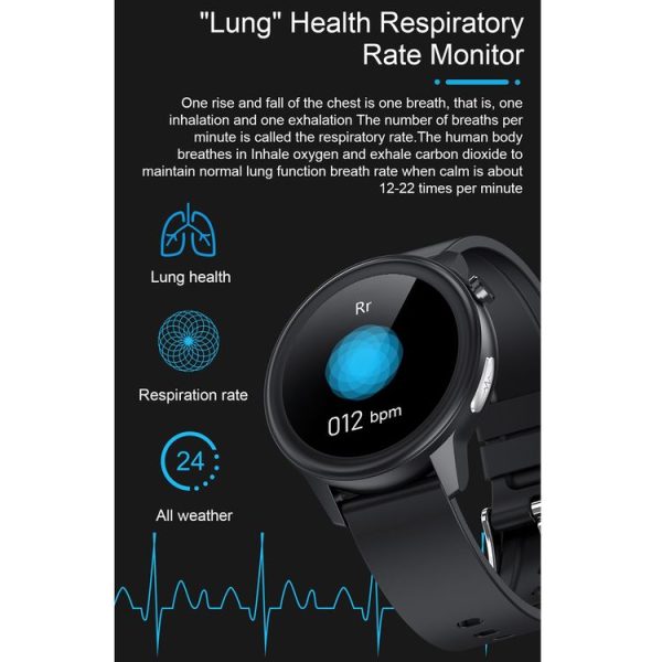 E80 1.3 inch TFT Color Screen IP68 Waterproof Smart Bracelet, Support Blood Oxygen Monitoring / Body Temperature Monitoring / Heart Rate Monitoring, Style: Silicone Strap (Blue) - Image 13