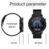 E80 1.3 inch TFT Color Screen IP68 Waterproof Smart Bracelet, Support Blood Oxygen Monitoring / Body Temperature Monitoring / Heart Rate Monitoring, Style: Silicone Strap (Blue) - Image 3