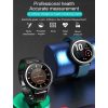 E80 1.3 inch TFT Color Screen IP68 Waterproof Smart Bracelet, Support Blood Oxygen Monitoring / Body Temperature Monitoring / Heart Rate Monitoring, Style: Silicone Strap (Blue) - Image 4