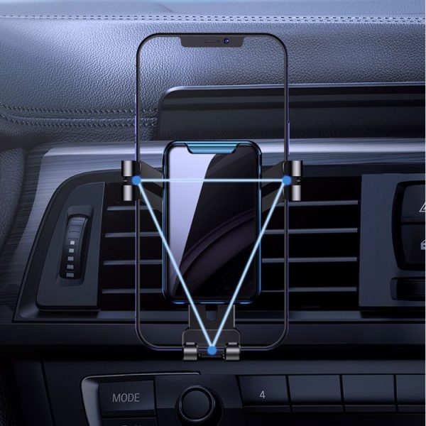 TOTUDESIGN DCTV-19 Battle Armor Series 2.5D Glass+PC Plating Car Gravity Holder (Silver) - Image 3