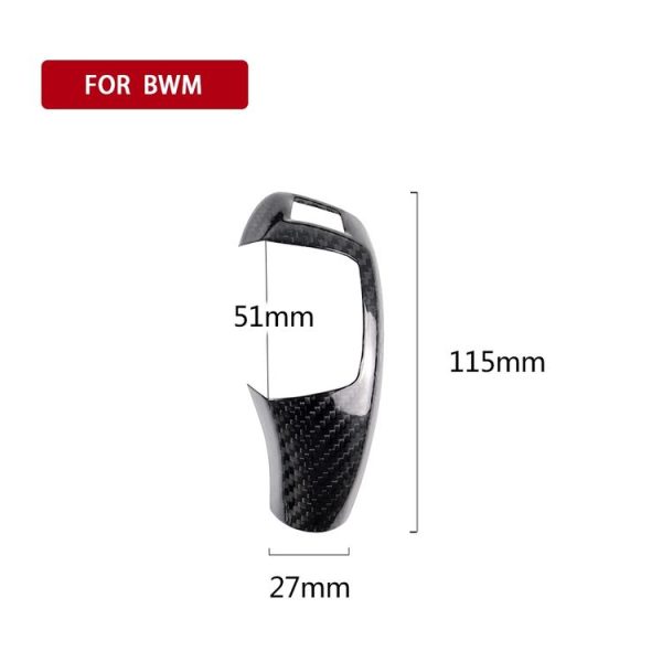 A Edition Carbon Fiber Car Hand Brake Handle Decorative Sticker for BMW 1 / 2 / 3 / 4 / 5 Series F20 F30 F31 F34 (2012-2017), Left Driving - Image 6