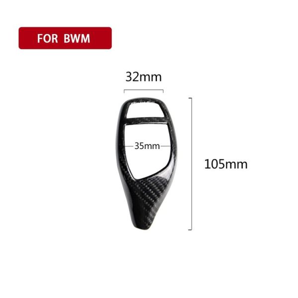 B Edition Carbon Fiber Car Hand Brake Handle Decorative Sticker for BMW 1 / 2 / 3 / 4 / 5 Series F20 F30 F31 F34 (2012-2017), Left and Right Drive Universal - Image 6