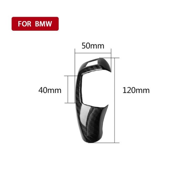 A Edition Carbon Fiber Car Hand Brake Handle Decorative Sticker for BMW 1 / 2 / 3 / 4 / 5 Series F20 F30 F31 F34 (2012-2017), Right Drive - Image 5