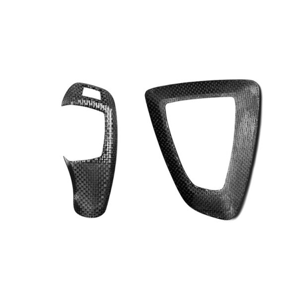 2 in 1 A Edition Carbon Fiber Car Gear Cover Decorative Sticker for BMW 1 / 2 / 3 / 4 Series, Right Drive - Image 2