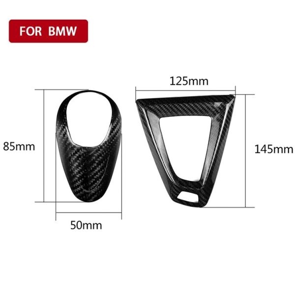 A+B Edition Carbon Fiber Car Gear Base Stickers Decorative Sticker for BMW F80 M3 / F82 M4 Series - Image 2