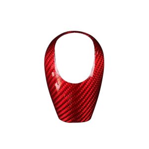 Carbon Fiber Car Gear Head Decorative Sticker for BMW M3 (2009-2013) / M5 (2005-2008) / M6 (2006) Series (Red)