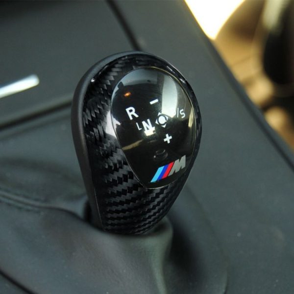 Carbon Fiber Car Gear Head Decorative Sticker for BMW M3 (2009-2013) / M5 (2005-2008) / M6 (2006) Series (Red) - Image 5