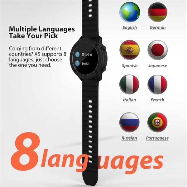 Blackview X5 1.3 inch HD Screen Bluetooth 5.0 Smart Watch with TPU Watchband, Support Sleep / Heart Rate Monitor & Fitness Tracker & 9 Sports Mode (Black) - Image 13