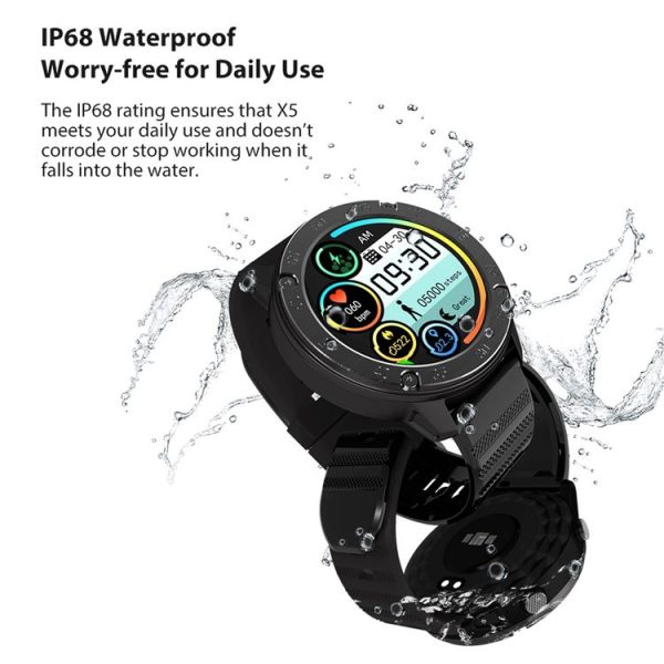 Blackview X5 1.3 inch HD Screen Bluetooth 5.0 Smart Watch with TPU Watchband, Support Sleep / Heart Rate Monitor & Fitness Tracker & 9 Sports Mode (Black) - Image 14