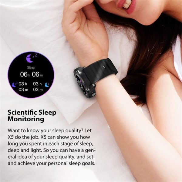 Blackview X5 1.3 inch HD Screen Bluetooth 5.0 Smart Watch with TPU Watchband, Support Sleep / Heart Rate Monitor & Fitness Tracker & 9 Sports Mode (Black) - Image 15