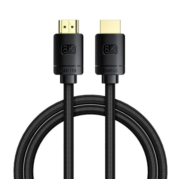 Baseus High Definition Series HDMI 8K to HDMI 8K Same Screen Adapter Cable, Length: 2m (Black) - Image 2