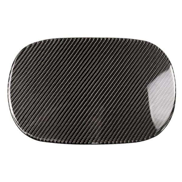 Car Carbon Fiber Fuel Tank Cap Decorative Sticker for Mercedes-Benz C Class W205 2015-2018, Left and Right Drive Universal (Solid Color)