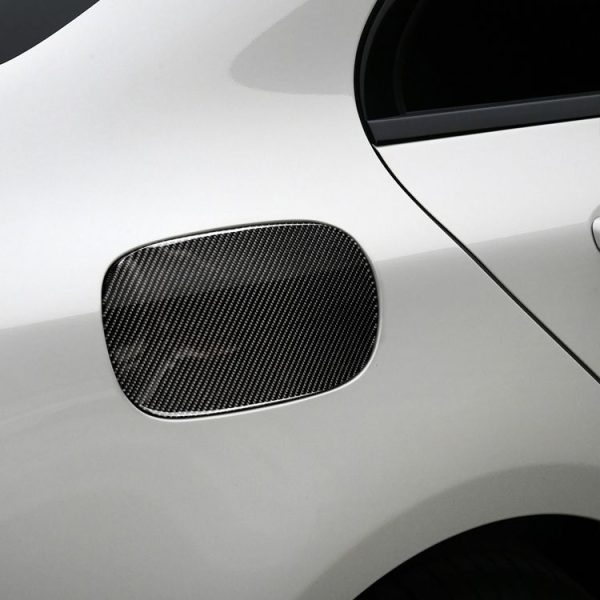 Car Carbon Fiber Fuel Tank Cap Decorative Sticker for Mercedes-Benz C Class W205 2015-2018, Left and Right Drive Universal (Solid Color) - Image 5