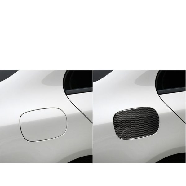 Car Carbon Fiber Fuel Tank Cap Decorative Sticker for Mercedes-Benz C Class W205 2015-2018, Left and Right Drive Universal (Solid Color) - Image 6