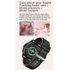 MX12 1.3 inch IPS Color Screen IP68 Waterproof Smart Watch, Support Bluetooth Call / Sleep Monitoring / Heart Rate Monitoring, Style: Silicone Strap (Silver) - Image 11