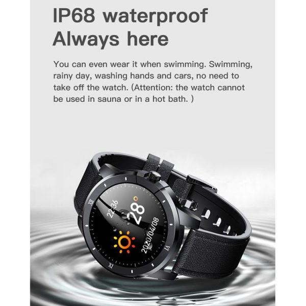 MX12 1.3 inch IPS Color Screen IP68 Waterproof Smart Watch, Support Bluetooth Call / Sleep Monitoring / Heart Rate Monitoring, Style: Silicone Strap (Silver) - Image 16