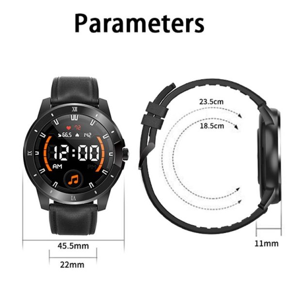 MX12 1.3 inch IPS Color Screen IP68 Waterproof Smart Watch, Support Bluetooth Call / Sleep Monitoring / Heart Rate Monitoring, Style: Silicone Strap (Silver) - Image 3