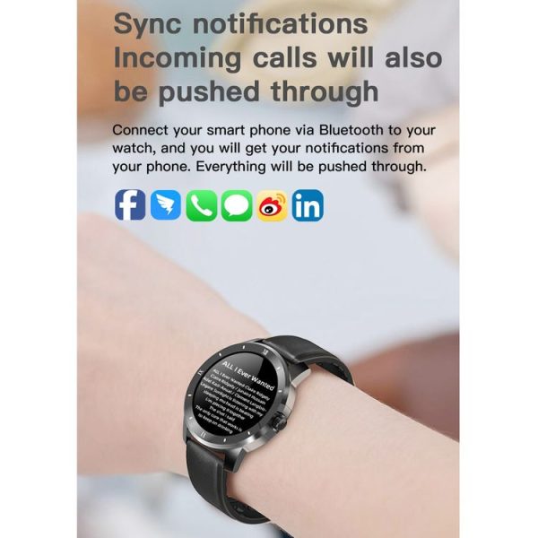 MX12 1.3 inch IPS Color Screen IP68 Waterproof Smart Watch, Support Bluetooth Call / Sleep Monitoring / Heart Rate Monitoring, Style: Silicone Strap (Silver) - Image 9