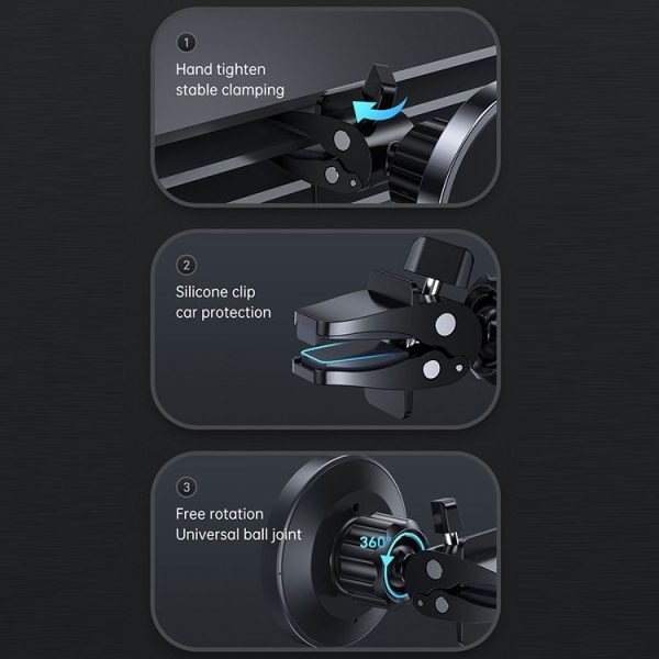 JOYROOM JR-ZS240 15W Max Car Magnetic Wireless Charge Holder - Image 9