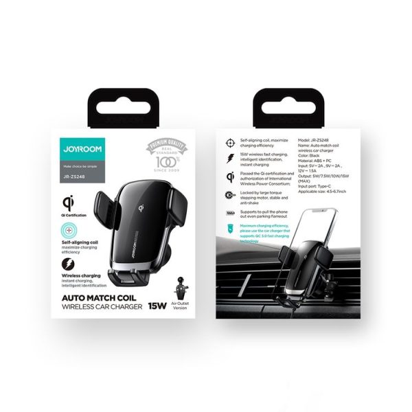 JOYROOM JR-ZS248 15 Max Electric Wireless Car Charger Holder, Specification: Air Outlet Version - Image 13