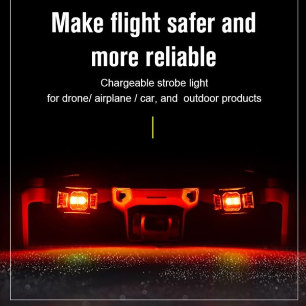 STARTRC 1109184 Drone Universal Rechargeable Colorful Strobe Signal Arm Lights for DJI FPV / Mini 2 / Mavic Air 2 - Image 8