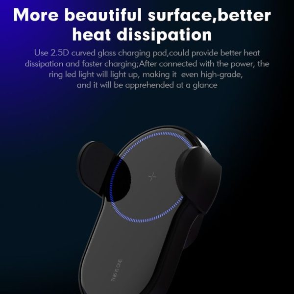 HAMTOD 15W X Smart Car Air Outlet Wireless Charger (Black) - Image 10