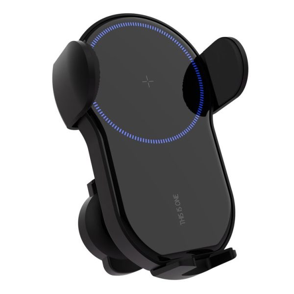 HAMTOD 15W X Smart Car Air Outlet Wireless Charger (Black) - Image 3