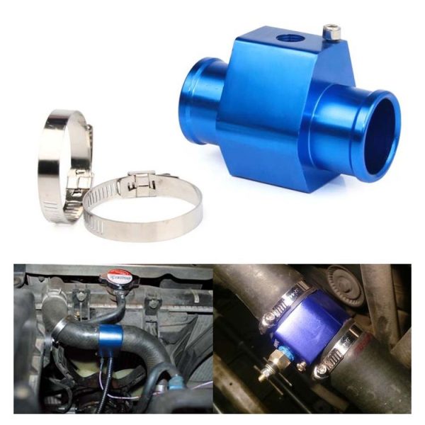 Car Water Temperature Meter Temperature Gauge Joint Pipe Radiator Sensor Adaptor Clamps, Size: 38mm (Blue) - Image 2