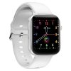 HAMTOD GT3 1.54 inch TFT Screen IP68 Waterproof Smart Watch, Support Music Control / Body Temperature Monitoring / Heart Rate Monitoring / Sleep Monitoring (White)
