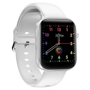 HAMTOD GT3 1.54 inch TFT Screen IP68 Waterproof Smart Watch, Support Music Control / Body Temperature Monitoring / Heart Rate Monitoring / Sleep Monitoring (White)