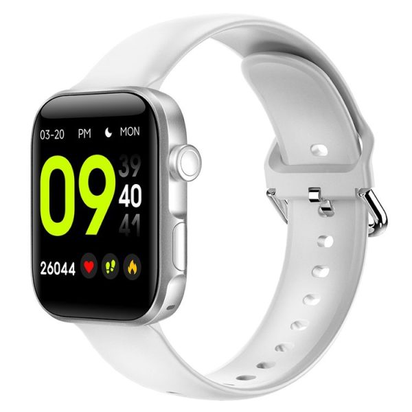 HAMTOD GT3 1.54 inch TFT Screen IP68 Waterproof Smart Watch, Support Music Control / Body Temperature Monitoring / Heart Rate Monitoring / Sleep Monitoring (White) - Image 2