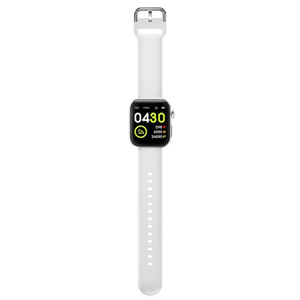 HAMTOD GT3 1.54 inch TFT Screen IP68 Waterproof Smart Watch, Support Music Control / Body Temperature Monitoring / Heart Rate Monitoring / Sleep Monitoring (White) - Image 3