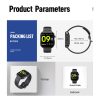 HAMTOD GT3 1.54 inch TFT Screen IP68 Waterproof Smart Watch, Support Music Control / Body Temperature Monitoring / Heart Rate Monitoring / Sleep Monitoring (White) - Image 4