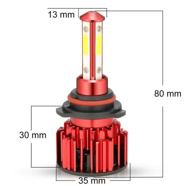 X18 9005 2 PCS DC9-36V / 22W / 6000K / 8000LM IP68 Waterproof Car LED Headlight (White Light) - Image 2