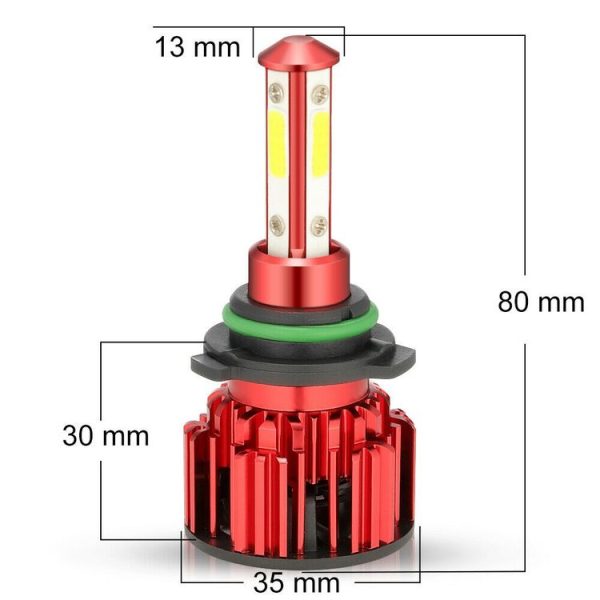 X18 9006 2 PCS DC9-36V / 22W / 6000K / 8000LM IP68 Waterproof Car LED Headlight (White Light) - Image 3