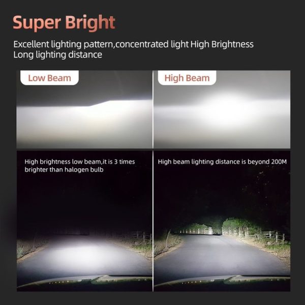 F2 H8 / H9 / H11 2 PCS DC9-36V / 25W / 6000K / 2500LM IP68 Waterproof Car LED Headlight (Cold White Light) - Image 11