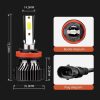 F2 H8 / H9 / H11 2 PCS DC9-36V / 25W / 6000K / 2500LM IP68 Waterproof Car LED Headlight (Cold White Light) - Image 3