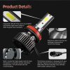 F2 H8 / H9 / H11 2 PCS DC9-36V / 25W / 6000K / 2500LM IP68 Waterproof Car LED Headlight (Cold White Light) - Image 6