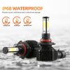 M6 9005 / HB3 / H10 2 PCS DC9-36V / 25W / 6000K / 2500LM IP68 Waterproof Car LED Headlight (Cold White Light) - Image 4