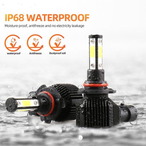 M6 9006 / HB4 2 PCS DC9-36V / 25W / 6000K / 2500LM IP68 Waterproof Car LED Headlight (Cold White Light) - Image 4