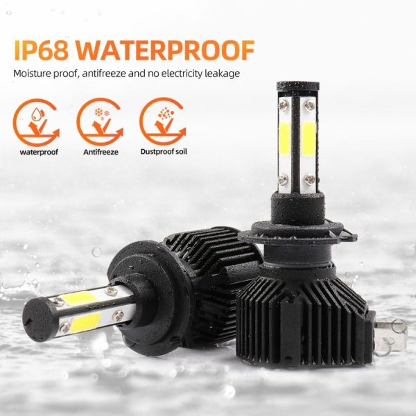 M6 H7 2 PCS DC9-36V / 25W / 6000K / 2500LM IP68 Waterproof Car LED Headlight (Cold White Light) - Image 4