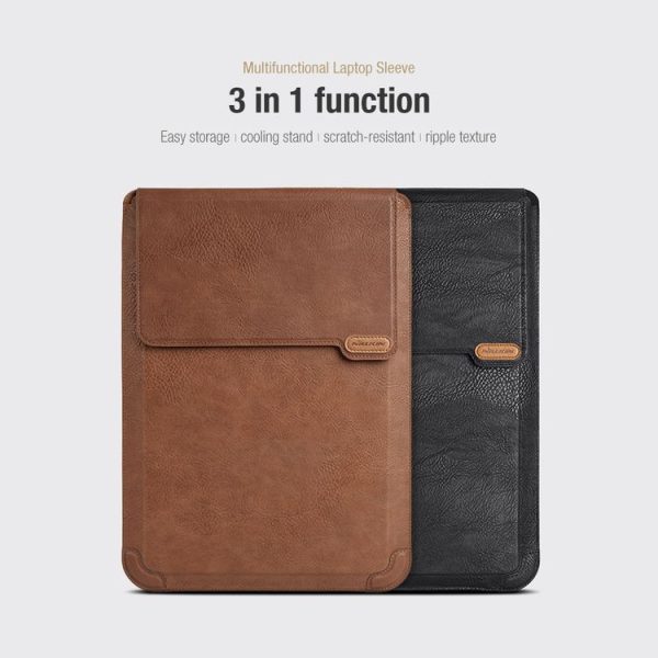 NILLKIN Water Wave Texture Versatile Laptop Sleeve For 14.0 inch and Below (Black) - Image 2