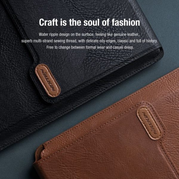 NILLKIN Water Wave Texture Versatile Laptop Sleeve For 14.0 inch and Below (Black) - Image 5