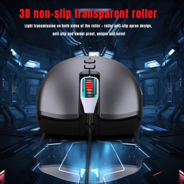 HXSJ A883 7 Keys 6400DPI RGB Light Mechanical Gaming Wired Mouse - Image 15