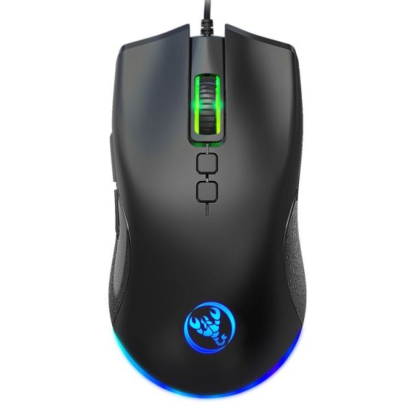 HXSJ A883 7 Keys 6400DPI RGB Light Mechanical Gaming Wired Mouse - Image 2