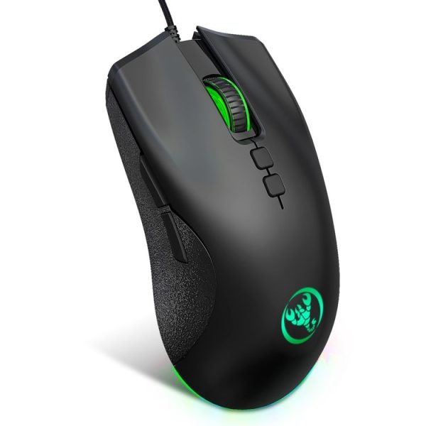 HXSJ A883 7 Keys 6400DPI RGB Light Mechanical Gaming Wired Mouse - Image 3