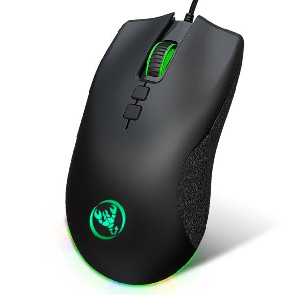 HXSJ A883 7 Keys 6400DPI RGB Light Mechanical Gaming Wired Mouse - Image 4